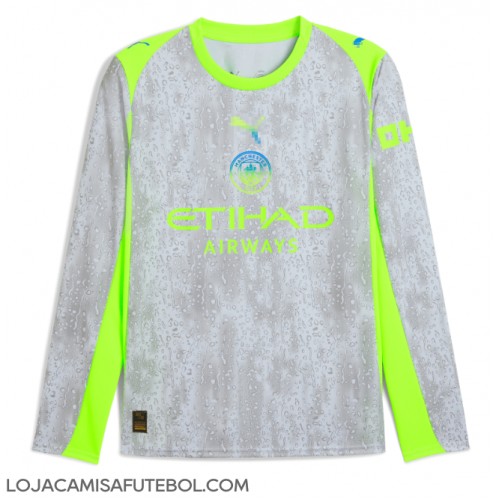 Camisa de Futebol Manchester City Equipamento Alternativo 2025-26 Manga Comprida